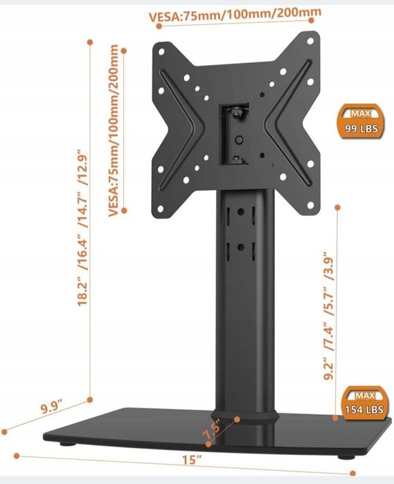 Hemudu HT02B-001 uchwyt/stojak tv