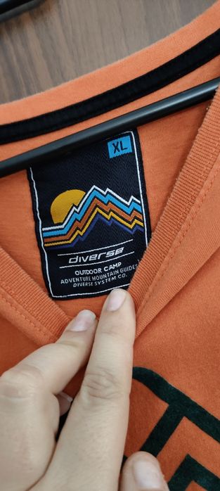 XL Diverse diverse bluzka męska z nadrukiem długi rękaw