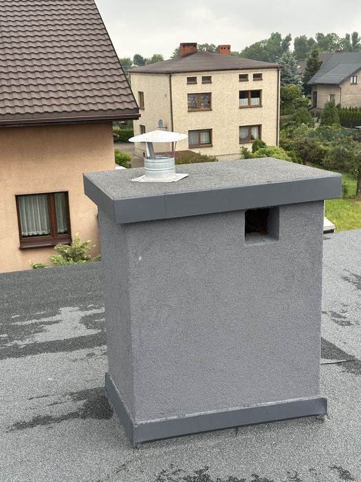 Uslugi dekarskie papa styropapa malowanie dachów uszczelnianie kominów