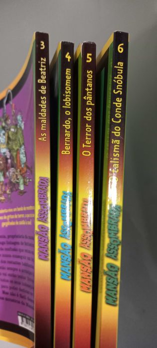 Livros a mansão assombrada   4 cada