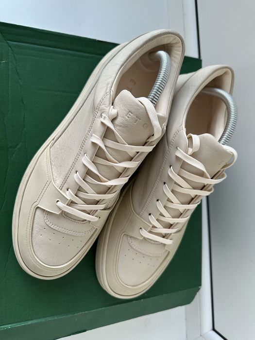 Шкіряні кросівки кеди etq amsterdam premium leather beige