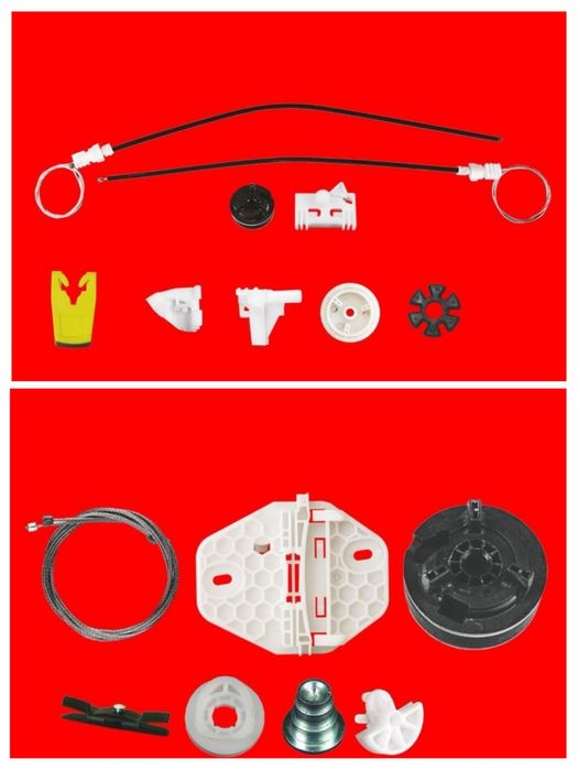 Kit Reparação elevador de vidro Auto Renault Clip Peças - Acessórios
