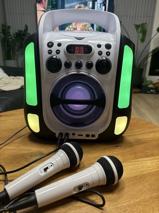 Glosnik Auna karaoke cd/usb 2 mikrofony
