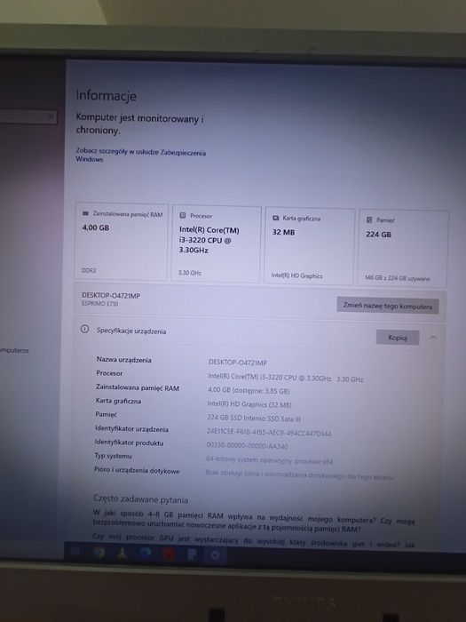 Komputer stacjonarny Fujitsu DT8
