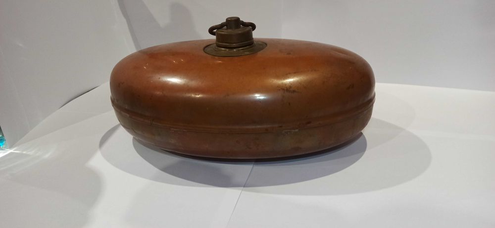 Stary miedziany niemiecki termofor – antyk, vintage, kolekcjonerski