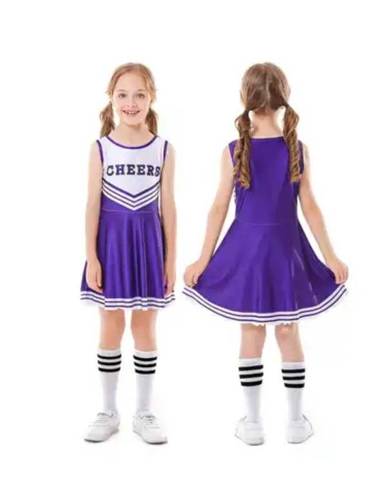 Nowy zestaw CHEERLEADERKA czirliderka, r. 140 przebranie