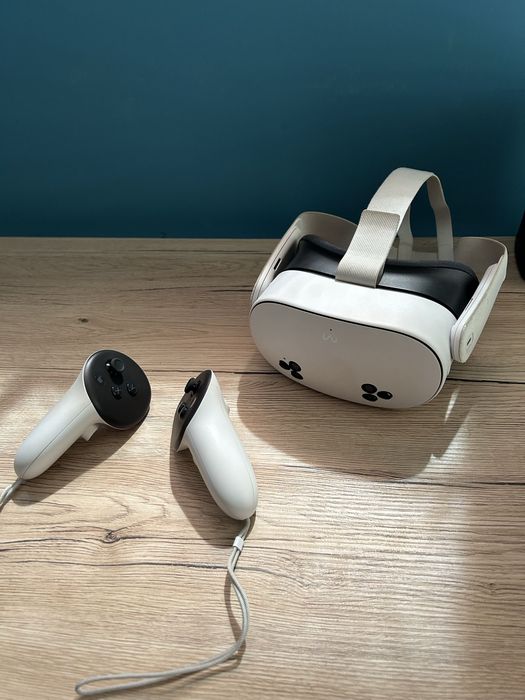 Okulary Gogle VR Meta Quest 3s Zestaw Pady Świetny Stan W Pełni Sprawne