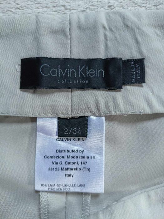 Spodnie wełna Calvin Klein