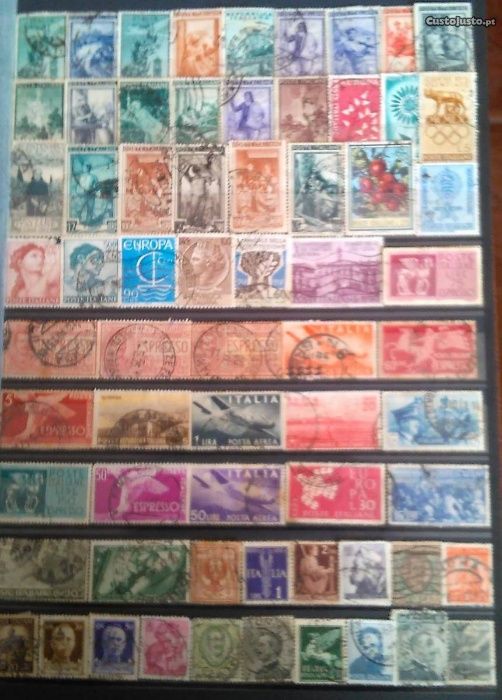 Selos Postais Filatelia Colecção Antiguidades