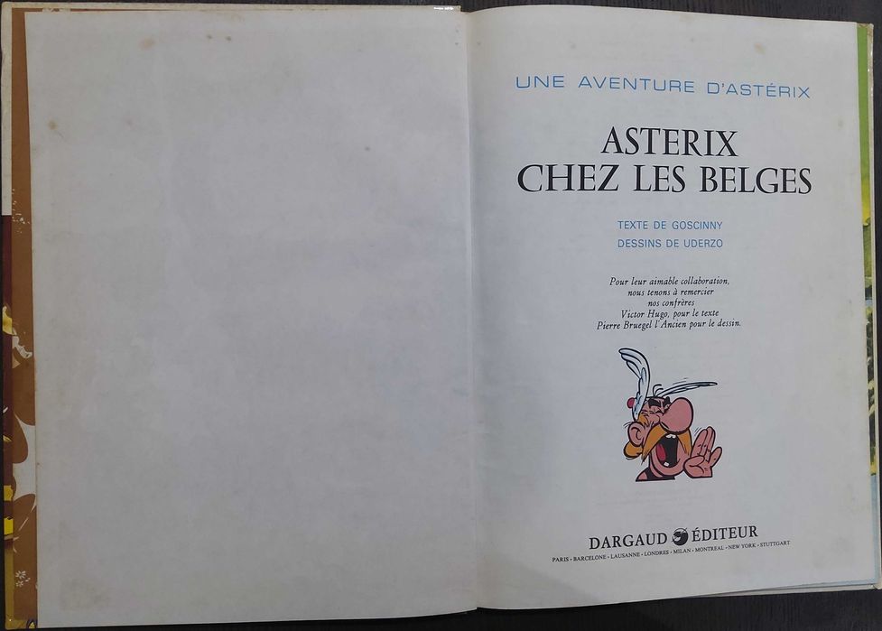 Axtérix Chez Les Belges - Edição Dargaud de 1986