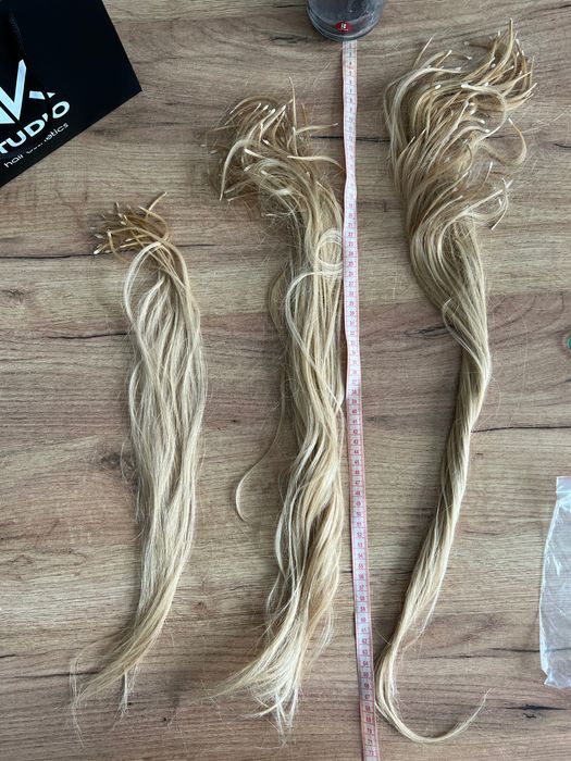 Волосся Блонд для нарощування 65см/115г