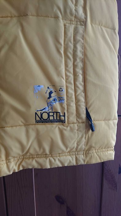 Kamizelka puchowa meska bezrekawnik M żółty