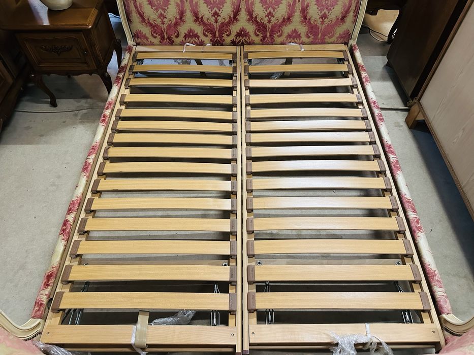 Królewskie łóżko ludwikowskie 150x200 regulowanymi stelażami :)
