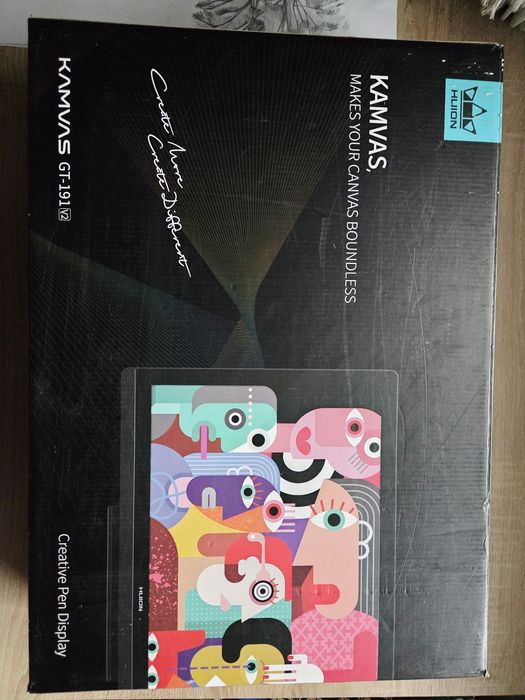 Huion Kamvas GT-191 V2 19.5” tablet graficzny z ekranem – komplet