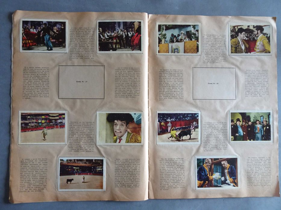Caderneta de cromos A Volta ao Mundo em 80 dias (faltam 22 cromos)
