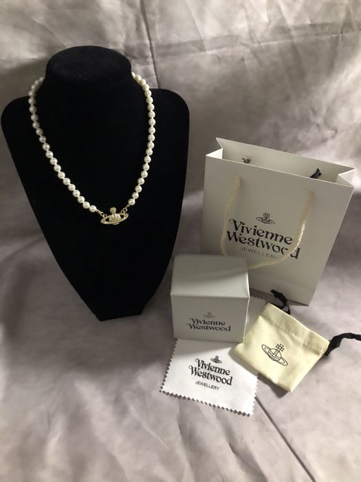 Vivienne westwood naszyjnik zloty korale
