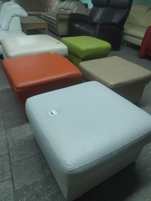 Кожаные пуфы  б/у привезены  из Германии!