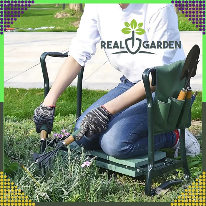 Складаний стілець-колінник + 3 сумки для інструментів