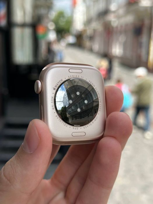 Apple Watch 11 46mm Rose Gold / Jet Black в ідеалі 100% акум з LTE (cellurar)