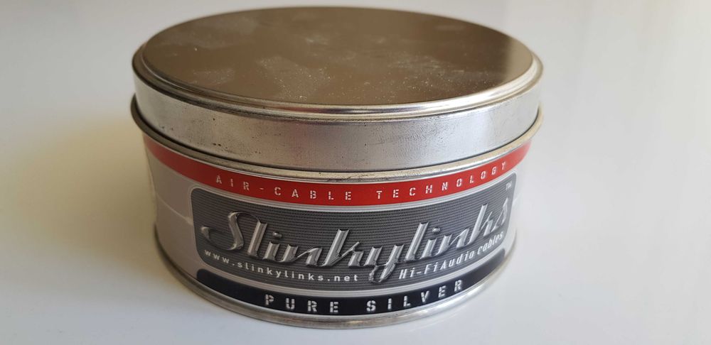 уникальный межблочный Slinkylinks (Австралия), RCA, 1 м, серебро