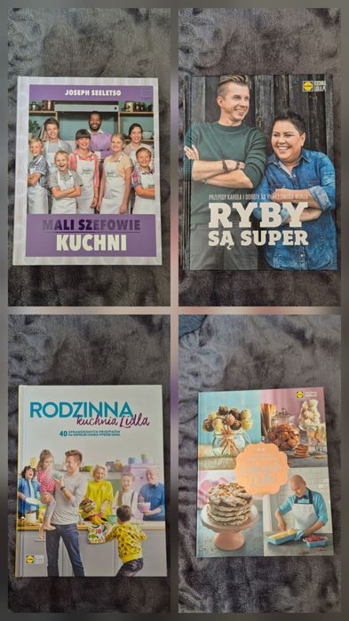 Książki kucharskie LIDL 4 sztuki
