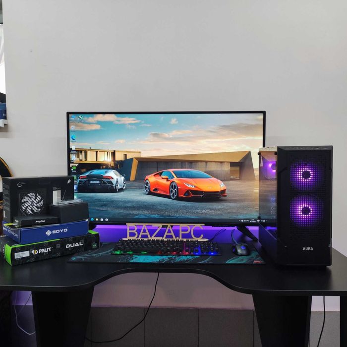 Компютер Новый Ryzen 5 5500, 16GB DDR4, ASUS RTX 4060, SSD 512GB NVMe