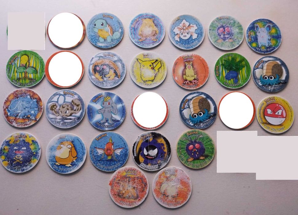Pokémon Tazos, 2, 3, Stickers, Attack, League, NOX, Caderneta Tazos3