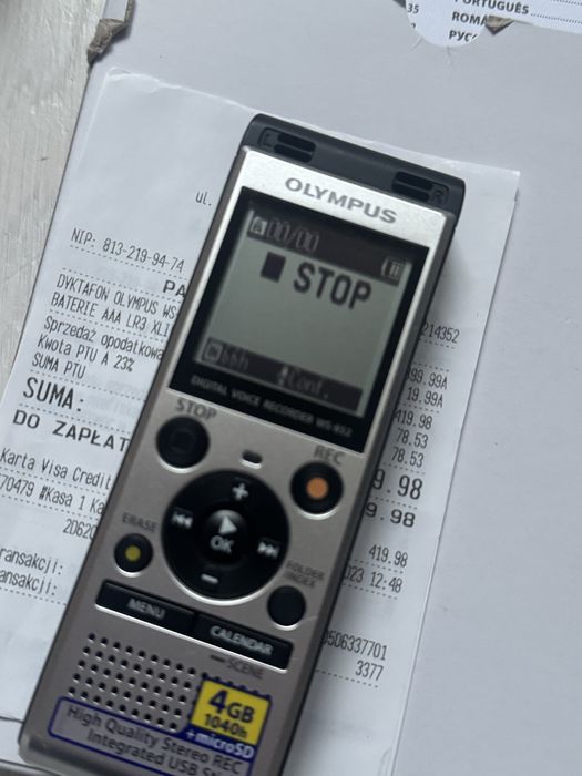 Dyktafon OLYMPUS WS - 852
