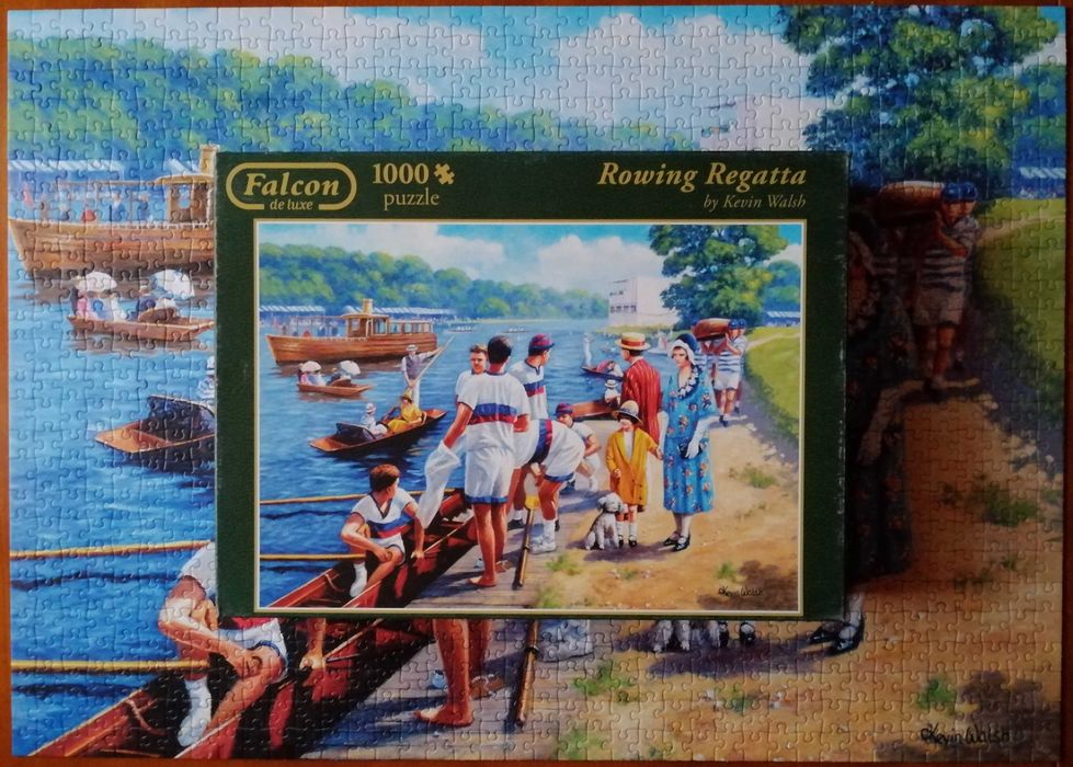 Puzzle FALCON de luxe 1000 - Rowing Regatta by Kevin Walsh kompletne
