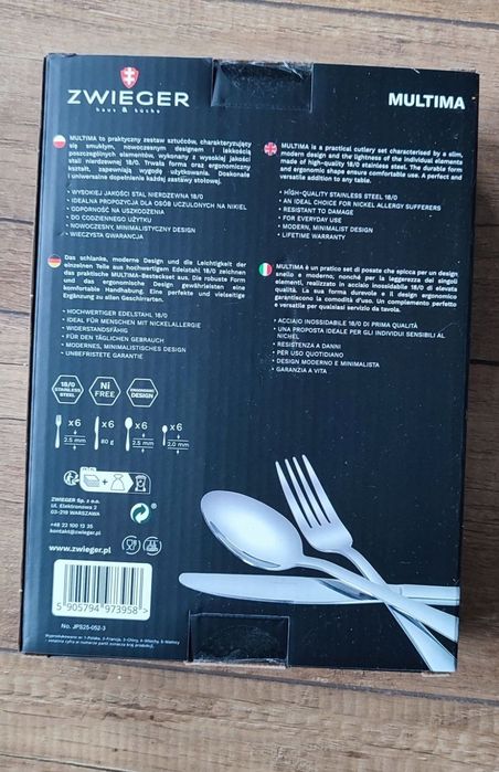 Zestaw sztućce Zwieger multima 24 szt