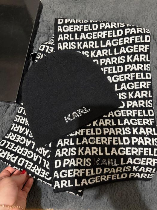 Набір шапка і шарф Karl Lagerfeld оригінал