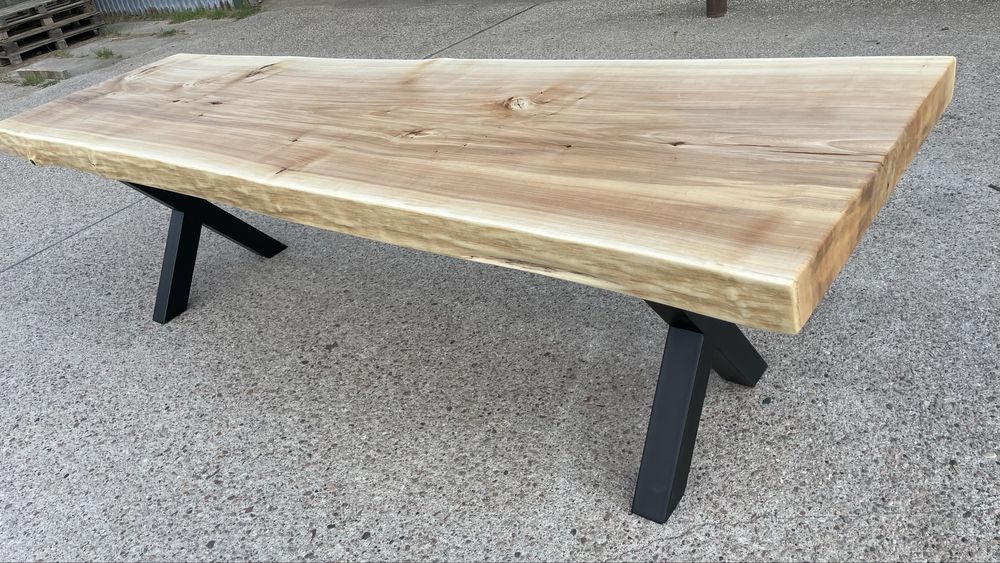 Stół, monolit topolowy 268x77/87