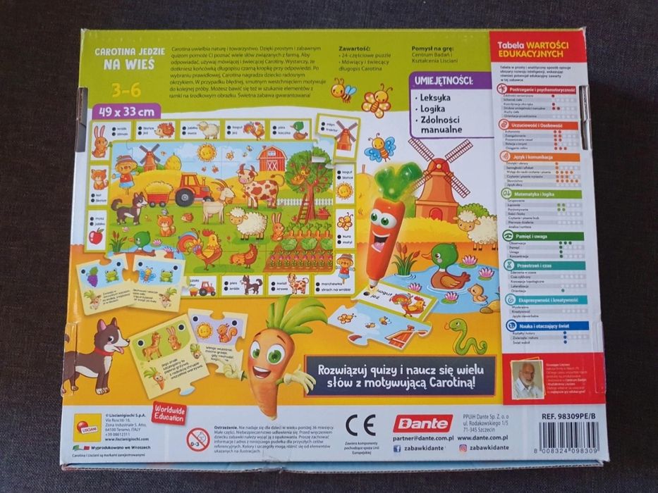 Gra edukacyjna Carotina jedzie na wieś