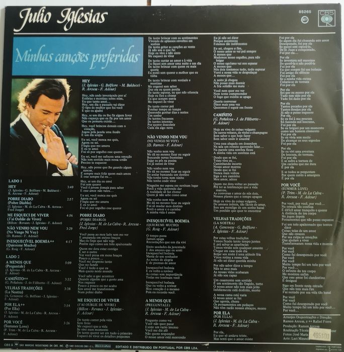 Vinil. LP. Júlio Iglesias.