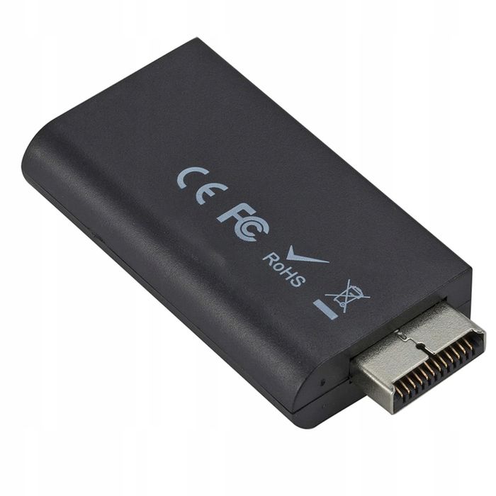 adapter ps2 hdmi retoo z audio 3,5 mm 1080p 5 v mini jack czarny