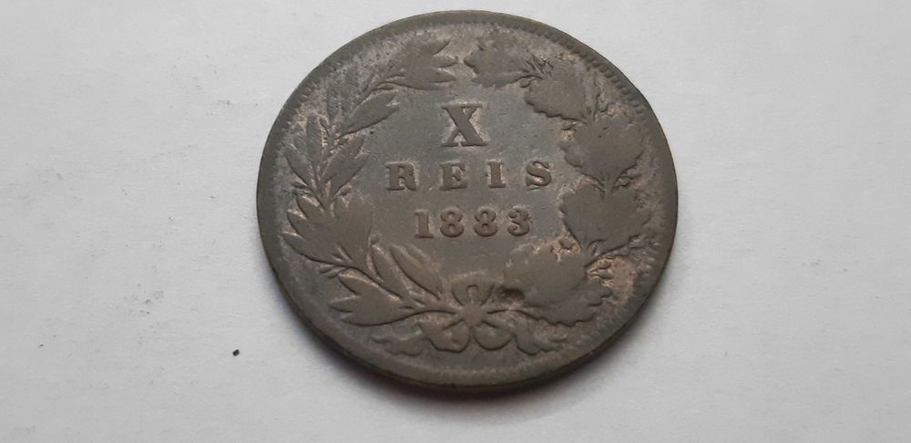 Portugalia 1883 - 10 reali - real foto