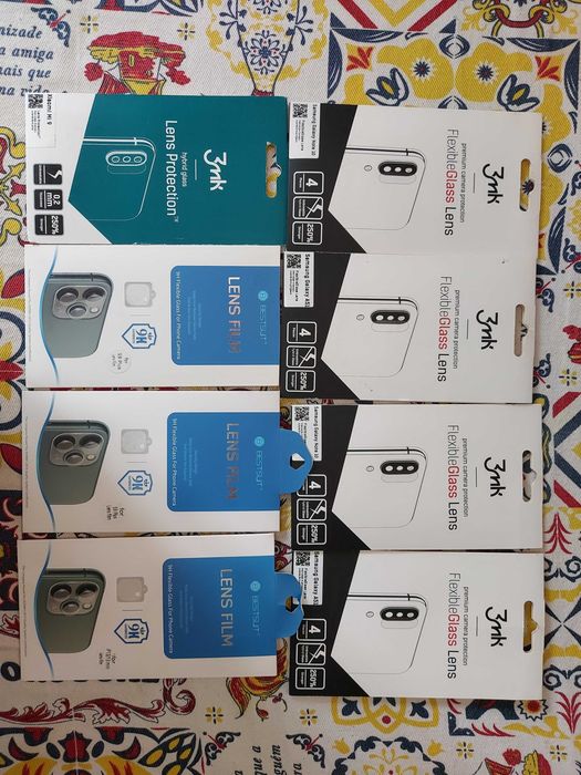 Lote/Unidade: Protetores de Câmara Premium (iPhone, Samsung, Xiaomi) – Novos