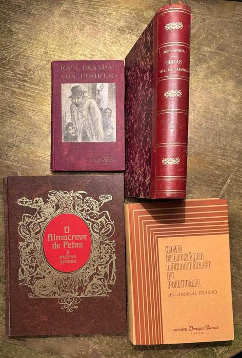 Livros literatura portuguesa e dicionário corográfico de Portugal