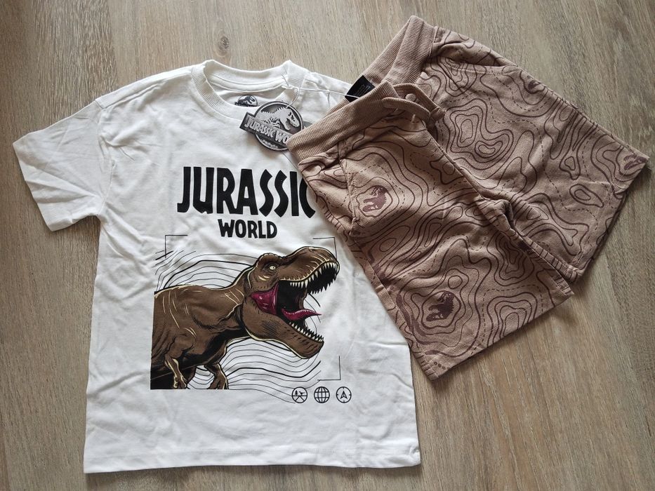 3 NOWE komplety 122-128 cm