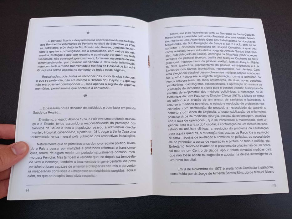 Livro "Conversando Acerca da História do Hospital de Peniche", de Mariano Calado