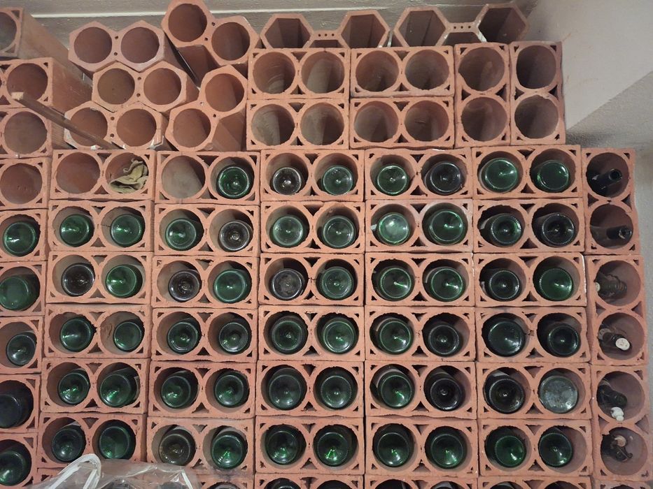 Lote de Garrafeira: 200 Módulos de Terracota + 200 Garrafas de Vidro Vazias