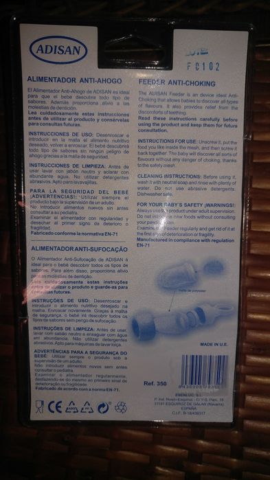 Alimentador de bebé anti-engasgamento