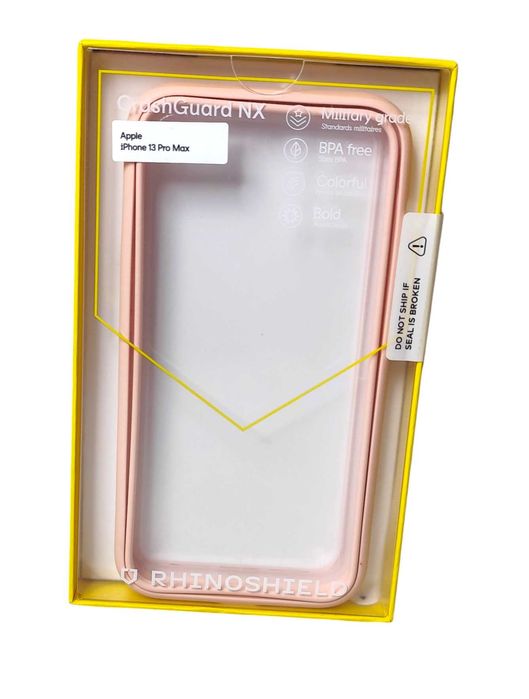 Ramka Iphone 13 pro max bumper, różowy