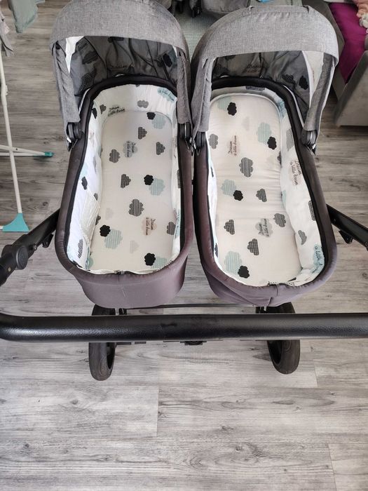 Wózek bliźniaczy/rok po roku 3w1