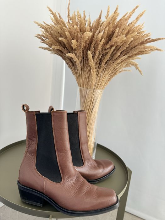 шкіряні ботінки челсі GINO ROSSI