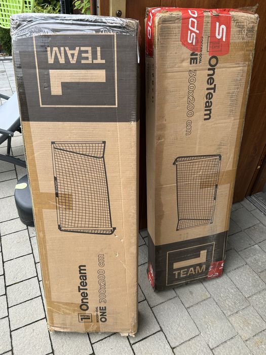 Dwie nowe bramki pilkarskie OneTeam 3x2m