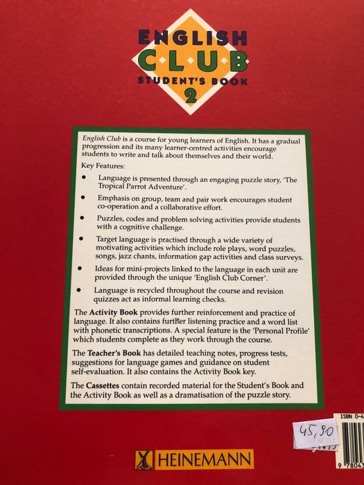 English Club 2 SB, Activity Book + kasety gratis