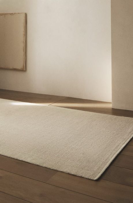 300 x 200cm Tapete Retangular Juta Bouclé Duplo Zara Home NOVO