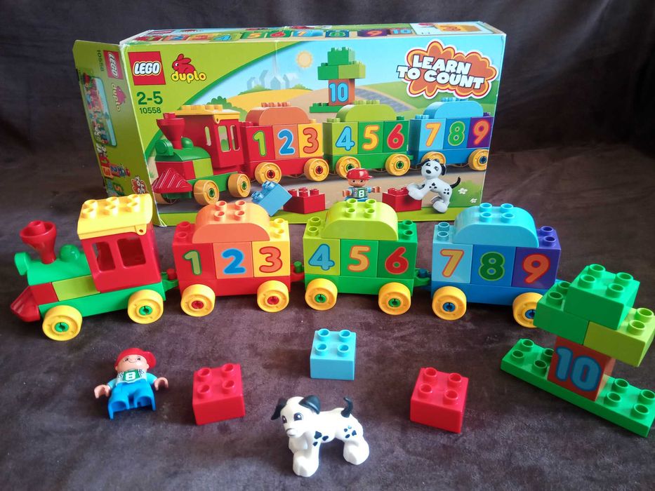 Zestaw klocków LEGO Duplo pociągi+gratis