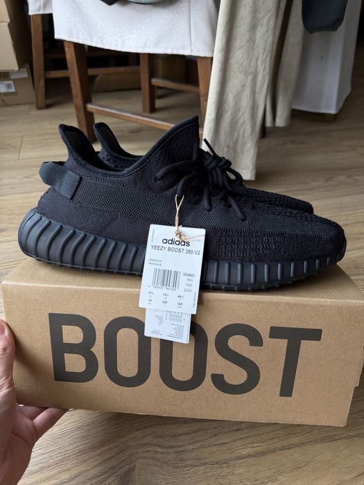 Adidas Yeezy Boost 350 V2 Onyx buty sneakersy czarne niskie 49 1/3